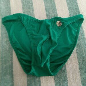 (*) DESIGNER MODUS VIVENDI GREEN BIKINI SWIM BRIEF, SIZE "S" (30"-32") Pre-Owned